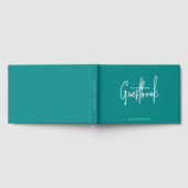Moderne, benutzerdefinierte Skriptfarbe Minimalist Gästebuch (Voll)