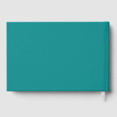 Moderne, benutzerdefinierte Skriptfarbe Minimalist Gästebuch (Rückseite)