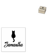 Moderne benutzerdefinierte Skriptnamenkatze Gummistempel (Stempel)