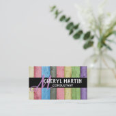 moderne benutzerdefinierte Visitenkartenvorlage Visitenkarte (Stehend Vorderseite)