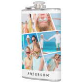 Moderne, benutzerfreundliche 9 Bilder Collage Fot Flachmann (Links)