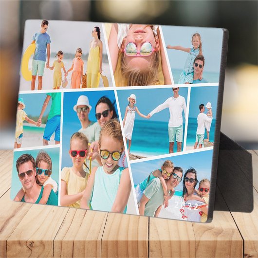 Moderne, benutzerfreundliche 9 Bilder Collage Foto Fotoplatte