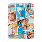 Moderne, benutzerfreundliche 9 Bilder Collage Foto Magnet (Vertikal)