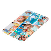 Moderne, benutzerfreundliche 9 Bilder Collage Foto Magnet (Linke Seite)