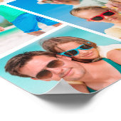 Moderne, benutzerfreundliche 9 Bilder Collage Foto Poster (Ecke)