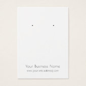 Moderne, benutzerfreundliche Earring Card (Vorderseite)
