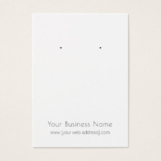 Moderne, benutzerfreundliche Earring Card