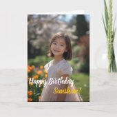 Moderne, benutzerfreundliche Foto Geburtstagskarte Karte (Vorderseite)