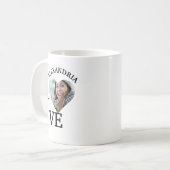 Moderne, benutzerfreundliche Herz-Bildvorlage für Kaffeetasse (Vorderseite Links)