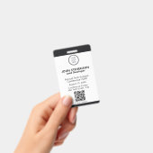 Moderne, benutzerfreundliche Logo-Mitarbeiterkennu Ausweis (Handheld)