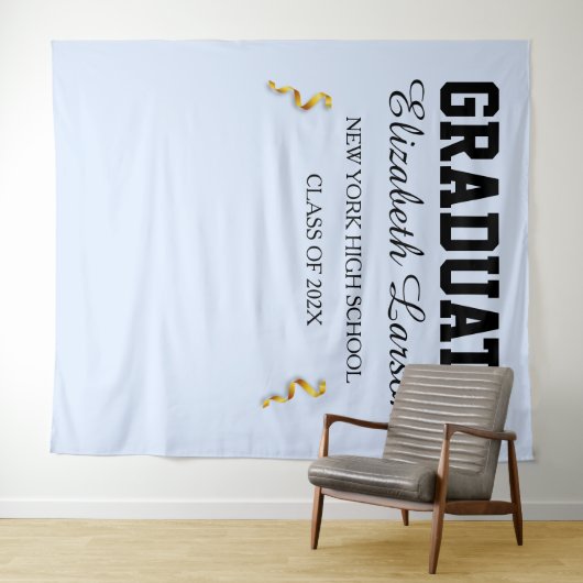 Moderne, benutzerspezifische Hintergrundinformatio Wandteppich (Beispiel (Horizontal))