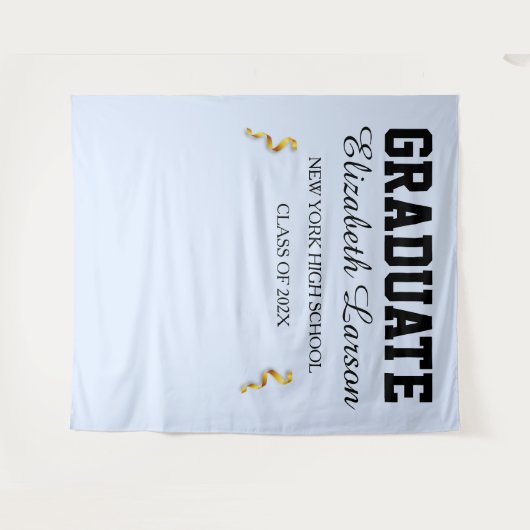 Moderne, benutzerspezifische Hintergrundinformatio Wandteppich (Vorderseite (Horizontal))