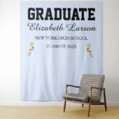 Moderne, benutzerspezifische Hintergrundinformatio Wandteppich (Beispiel)