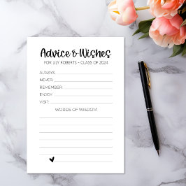 Moderne Beratung und Wünsche für Graduate Cards Begleitkarte