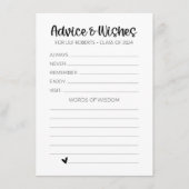 Moderne Beratung und Wünsche für Graduate Cards Begleitkarte (Vorderseite)