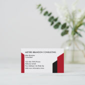 Moderne Beratung Visitenkarte (Stehend Vorderseite)