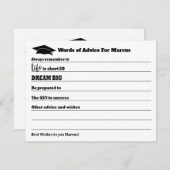 Moderne Beratung wünscht Party Abschluss Hinweiskarte (Vorne/Hinten)