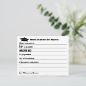 Moderne Beratung wünscht Party Abschluss Postkarte (Stehend Vorderseite)