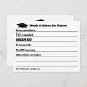 Moderne Beratung wünscht Party Abschluss Postkarte (Vorne/Hinten)