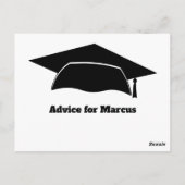 Moderne Beratung wünscht Party Abschluss Postkarte (Rückseite)