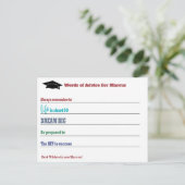 Moderne Beratung wünscht Party Abschluss Postkarte (Stehend Vorderseite)