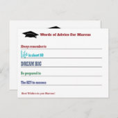 Moderne Beratung wünscht Party Abschluss Postkarte (Vorne/Hinten)