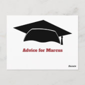 Moderne Beratung wünscht Party Abschluss Postkarte (Rückseite)