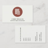 MODERNE BERECHNUNGSSTEUER MIT STEUER VISITENKARTE (Vorne/Hinten)