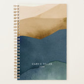 Moderne Berge | Wasserfarbpapier Landschaft Planer (Vorderseite)