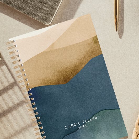 Moderne Berge | Wasserfarbpapier Landschaft Planer