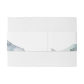 Moderne Berge Wilderness-Hochzeit Einladungsbanderole (Rückseitenbeispiel)