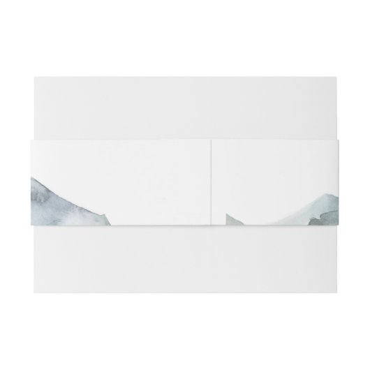 Moderne Berge Wilderness-Hochzeit Einladungsbanderole (Rückseitenbeispiel)