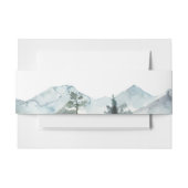 Moderne Berge Wilderness-Hochzeit Einladungsbanderole (Vorderseite Beispiel)