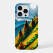 Moderne Berglandschaft iPhone Hülle (Rückseite)