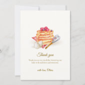 Moderne Berry Pancake Egg Whisk Brunch Babydusche Dankeskarte (Vorderseite)