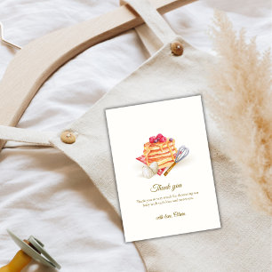 Moderne Berry Pancake Egg Whisk Brunch Babydusche Dankeskarte