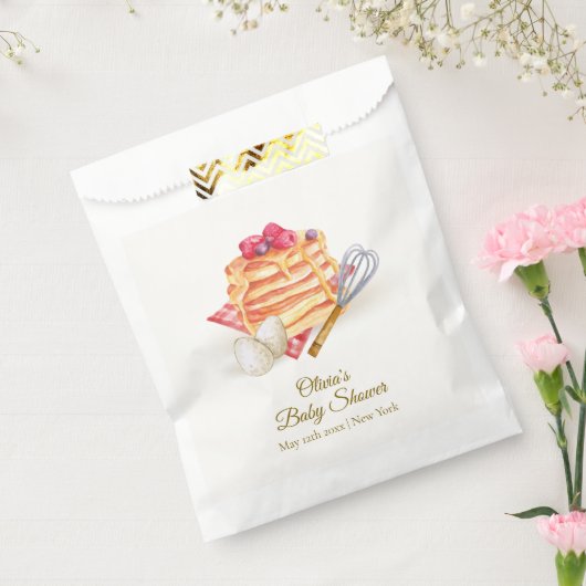 Moderne Berry Pancake Egg Whisk Brunch Babydusche Geschenktütchen (Versiegelt)