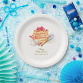 Moderne Berry Pancake Egg Whisk Brunch Babydusche Pappteller (Party)