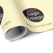 Moderne, Beruflich anpassbare Business Vanilla Geschenkpapier (Rolleneckpunkt)