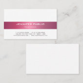 Moderne Beruflich Elegante Einfache Schlichte Eleg Visitenkarte (Vorne/Hinten)