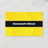 Moderne Beruflich-gelbe Visitenkarte (Vorderseite)