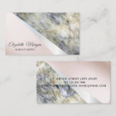 Moderne Beruflich Geometrie, Marmor Visitenkarte (Vorne/Hinten)