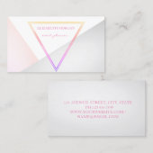 Moderne Beruflich Geometrie Stilvoll Visitenkarte (Vorne/Hinten)