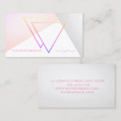 Moderne Beruflich Geometrie Visitenkarte (Vorne/Hinten)