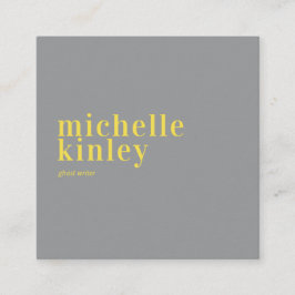 Moderne, beruflich-graue Vernetzung Quadratische Visitenkarte