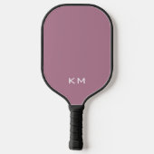 Moderne Beruflich rosa Monogramm-Initialen Pickleball Schläger (Rückseite)