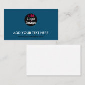 Moderne Beruflich-schicke Markenbezeichnung Ocean  Mitteilungskarte (Vorne/Hinten)