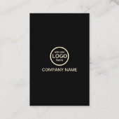 Moderne Berufliche 2 Farben fügen Ihr Logo hinzu Visitenkarte (Rückseite)