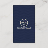 Moderne Berufliche 2 Farben fügen Ihr Logo hinzu Visitenkarte (Rückseite)