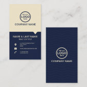 Moderne Berufliche 2 Farben fügen Ihr Logo hinzu Visitenkarte (Vorne/Hinten)